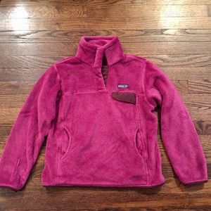 Pink Patagonia Re-Tool snap pullover - Small